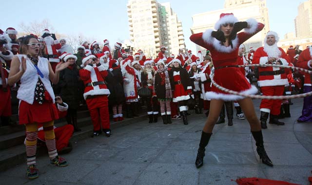 Santacon Mania Sweeps NYC Streets