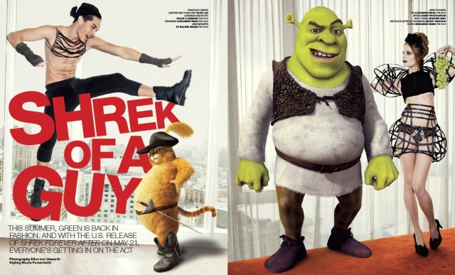Shrek Gets Sexed Up for VMan, Much to Dreamworks' Regret