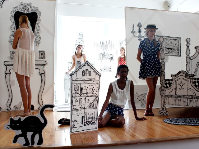 Rachel Antonoff Hosts a Spooky-Cute Presentation in an Illustrated Mansion