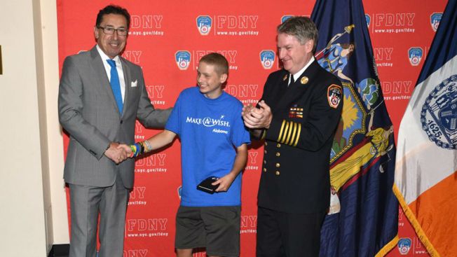 Alabama Teen Honored as NY Firefighter Via Make-A-Wish