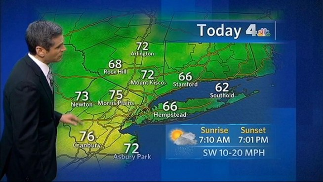 Chris Cimino's forecast for Tuesday, March 13th, 2012 includes some rain and warmer temperatures.