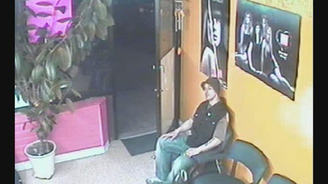 NYPD released this surveillance video of a robbery at a beauty salon in the Bronx. The suspect is being sought by police. Anyone with information is asked to contact Crime Stoppers at 800-577-TIPS or at nypdcrimestoppers.com.