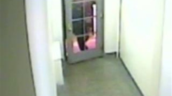 Police have released this surveillance video of a man wanted in a Washington Heights apartment building sex assault and robbery Sunday, June 12.
