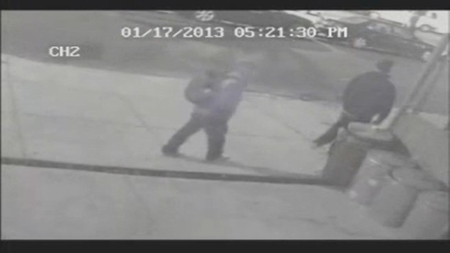Police are looking for two thieves who used a cordless grinder to cut a chain and steal a bike in Bushwick.