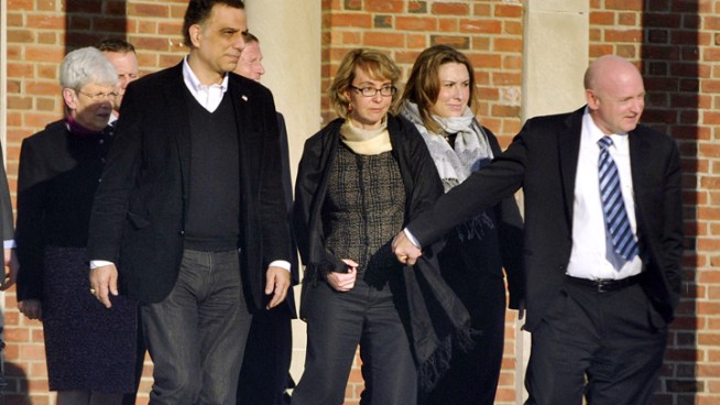 Families who lost loved ones in the shooting at Sandy Hook Elementary in Newtown, Connecticut, received a visit today from a person who knows all too well what they are going through.  Former Arizona congresswoman Gabrielle Giffords and her husband former Astronaut Mark Kelly.  NBC Connecticut's George Colli has more.