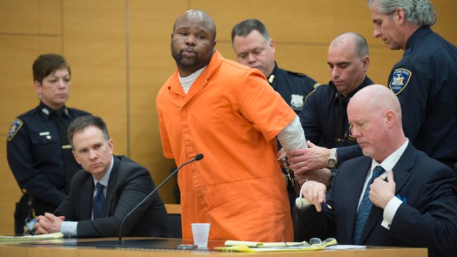 The man convicted of killing a veteran police officer who was responding to a burglary call in Brooklyn in 2011 has been sentenced to 45 years to life in prison after the cop's family made emotional pleas for the maximum sentence. Jonathan Dienst reports.