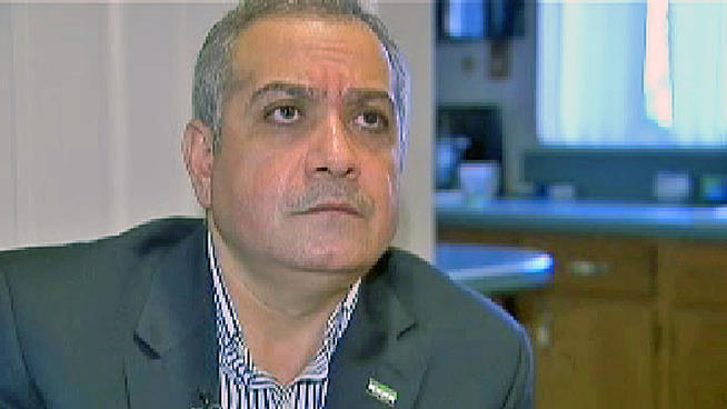 As  the revolution in  Syria continues, some Americans of Syrian origin are slipping into the country to fight or help the cause. One of them lives in New Jersey, and while he has a death sentence on his head already, he's still supporting the cause. Brian Thompson reports.