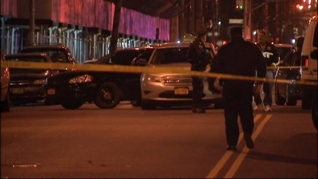 A police officer shot an armed man in Brooklyn during a foot chase Friday evening. Pei-Sze Cheng reports.