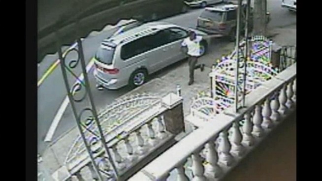 The NYPD is asking the public for help tracking down a man wanted in connection with a shooting on June 24 in Brownsville, Brooklyn that left a 20-year-old man dead. Surveillance footage released by the police Tuesday, shows the suspected gunman running down East 95th Street, firing a handgun multiple times. Anyone with information about the shooter is asked to call Crime Stoppers at 1-800-577-TIPS (8477). 