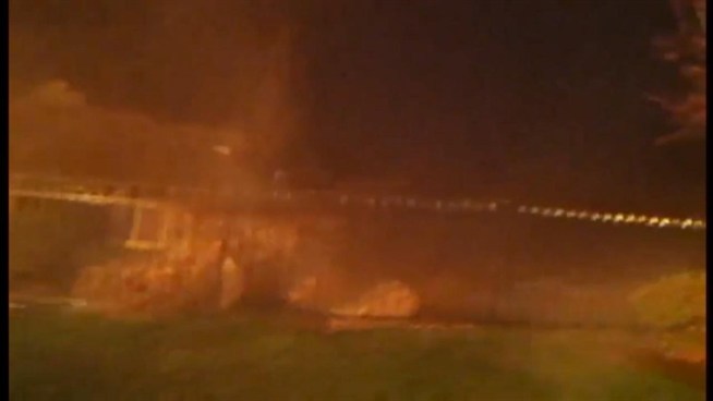 Three multi-million dollar homes along the Greenwich shoreline were destroyed by fire as Sandy made landfall.  Greenwich fire officials said rescue units were able to save the residents and evacuate neighbors.  But video released by the town shows how the roaring flames, brutal winds and crashing surf made fighting the fires impossible.  The flames jumped from one home to the next.