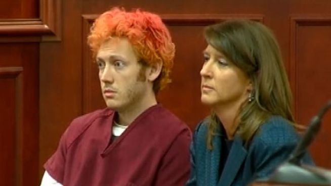 Suspected theater gunman James Holmes, 24, makes his first court appearance.
