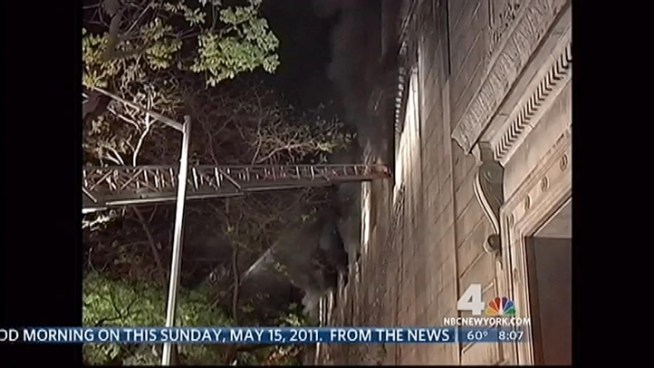 Classes are canceled Monday at the prestigious Regis High School on Manhattan's Upper East Side after a fire ripped through the second floor of the building
