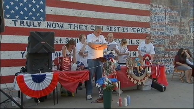 On the 11th anniversary of the attacks, tributes across the area stretched into the night to honor those lives lost. Gus Rosendale reports.