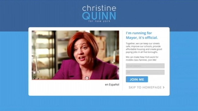 City Council Speaker Christine Quinn formally launched Sunday what she hopes will be a history-making mayoral bid. A veteran of city politics, Quinn would be a groundbreaking mayor across two personal dimensions: She would be the first female and first openly gay mayor to lead the nation's largest city. Government Affairs reporter Melissa Russo reports.
