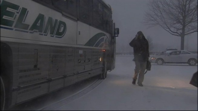 Drivers across New Jersey are having a hard time dealing with the snow. Marc Santia reports.