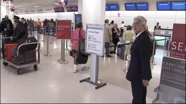 A longtime security supervisor at Newark Liberty International Airport has been arrested on a charge he was using the identity of a New York City man who was murdered 20 years ago. Ida Siegal reports.