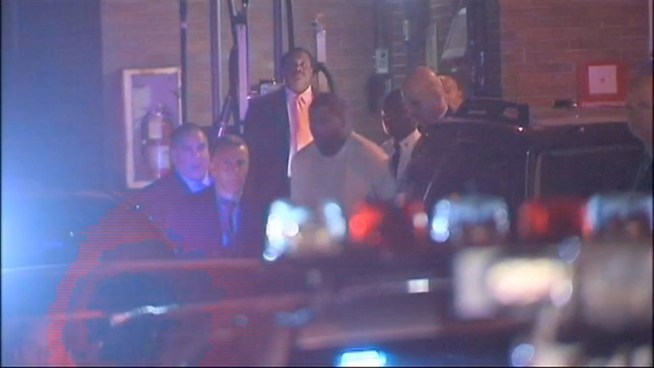 The five suspects connected to the deadly shooting of NYPD officer Peter Figoski were arraigned in downtown Brooklyn, facing the 