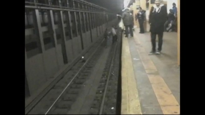 The MTA is blasting a YouTube video that features teenagers risking their lives by jumping on the subway tracks as part of a dangerous game. Ida Siegal reports.