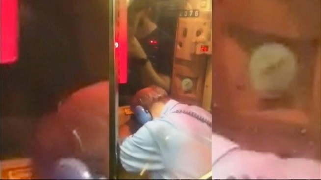 In a follow-up to NBC 4 New York's exclusive, the MTA says it is investigating video of a subway conductor slumped over in his seat. Andrew Siff reports.