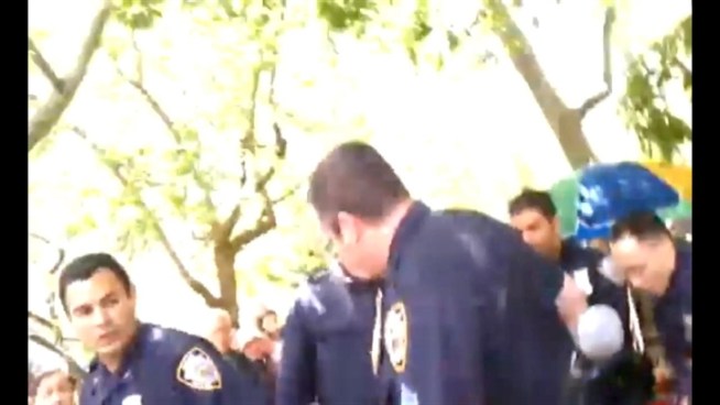 A musical event over the weekend turned violent when police clashed with musicians in Chinatown.