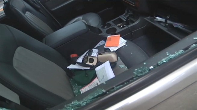 Car windows are being smashed in Long Island City, but owners say nothing has been missing from their cars. Police are investigating, but the series of vandalisms is raising questions and concerns among residents. Jonathan Vigliotti reports.