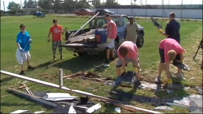 Twister touchdown was a surprise despite warning for the residents of Breezy Point, Queens, as Jonathan Vigliotti reports.