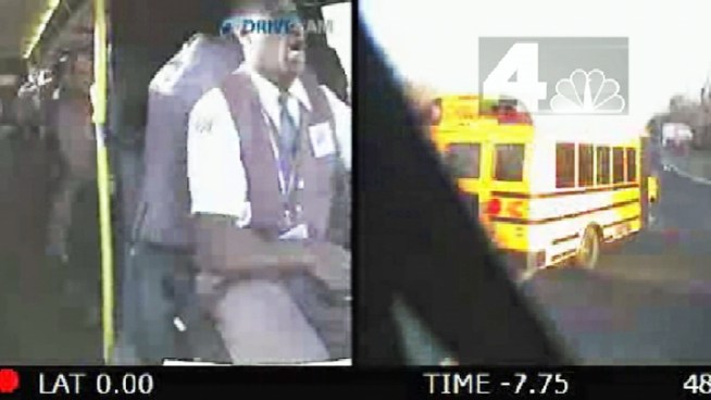 NBC 4 New York has obtained surveillance video from both inside and outside an Academy commuter bus leading up to <a href=