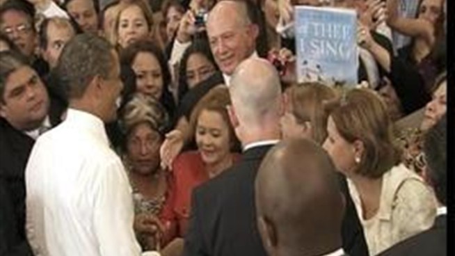 Lynda Baquero travels to San Juan, Puerto Rico for President Barack Obama's speech.