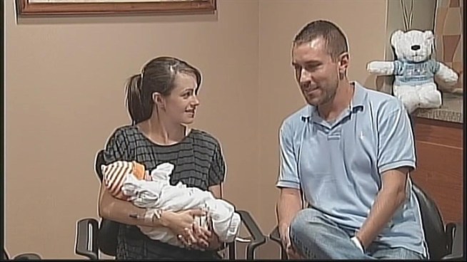A baby born late Tuesday night on Long Island was a true gift to his parents -- all three now share the same birthday. Mason Parker arrived at 11:30 p.m. at Long Island Jewish Medical Center, becoming the third member of the family to have the July 19 birthday.
