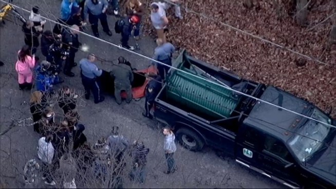 A sleeping bear was found in a New Jersey home Wednesday afternoon. State Fish and Game officials tranquilized the bear and carried it out.
