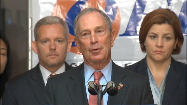 At an unrelated news conference Thursday, Mayor Bloomberg defended President Barack Obama's decision to take a vacation in Martha's Vineyard.