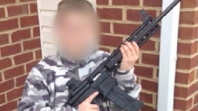 A photo of a New Jersey boy holding a gun -- a birthday gift from his father -- is raising eyebrows amid calls to put a cap on gun violence. The family says authorities overreacted when they paid a visit to his home. Cydney Long of WCAU reports.