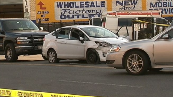 Federal agents were forced to shoot at a group of suspects under investigation when they drove their car toward the agents Monday in the Bronx.