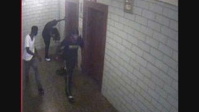 Police are searching for three suspects in the beating of a Bronx teenager who was waiting for the elevator in his apartment building. The suspects took the boy's sunglasses and sneakers before running away. Anyone with information is asked to contact NYPD Crime Stoppers at 800-577-TIPS or at nypdcrimestoppers.com.