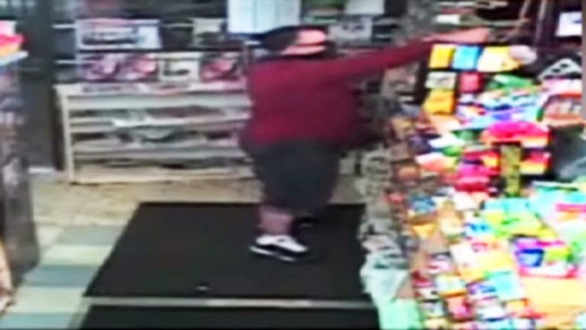 Police are searching for an armed robber who has targeted stores in Cobble Hill and Sunset Park in Brooklyn. Anyone with information is asked to contact Crime Stoppers at 800-577-TIPS.