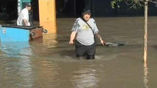 A water main break in the Mount Hope section of the Bronx caused major flooding Wednesday. Here is raw video from the scene.