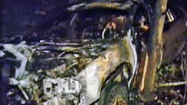 A 29-year-old man crashed his car into a tree following a seven-mile police chase on Long Island. The car was totaled, but the driver of the vehicle, who was later arrested, will survive.