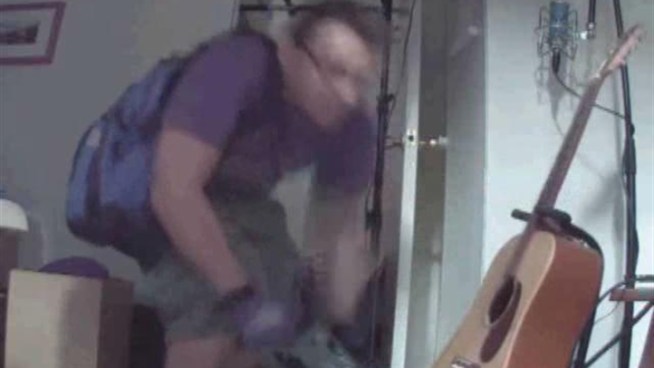 Police are searching for this burglar caught on tape as he ransacked an East Village apartment. Anyone with information is asked to contact Crime Stoppers at 800-577-TIPS.