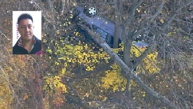 An expectant father was killed in Hastings-on-Hudson on Friday when a driver lost control of his vehicle and struck the man before crashing through a fence and over the side of an embankment, authorities said. Pei-Sze Cheng reports.