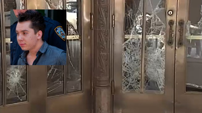 Police have arrested a 22-year-old man in connection with the vandalism of the Ed Sullivan Theater.