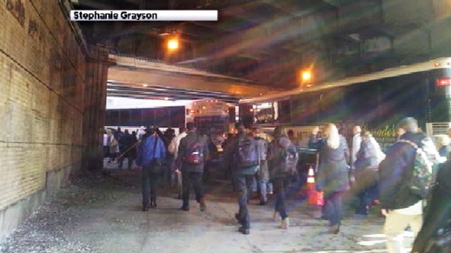 A string of crashes led to major headaches for commuters through the Lincoln Tunnel Monday. Andrew Siff reports.