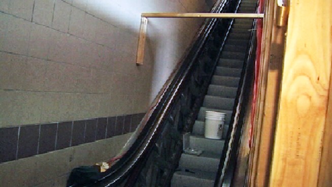 More than half of the LIRR's 19 escalators are shut down due to safety concerns found in a review following the death in March of a woman on an escalator at the Lindenhurst station. LIRR said the escalators would not be put back in service until all new safety features were working properly. Chris Glorioso reports.