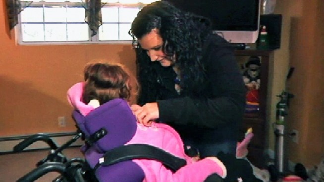 A Long Island mother devastated by the theft of her disabled daughter's wheelchair ramp has received an unexpected holiday gift: A local carpenter showed up at the family's Mastic home Thursday to build a new ramp. Greg Cergol reports.