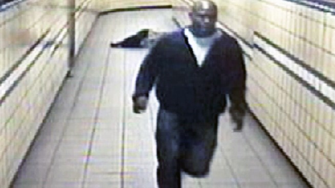 A mugger is caught on tape brutally attacking a woman to steal her iPhone at a PATH station in Greenwich Village. Gus Rosendale reports.