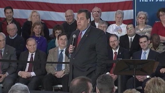 Gov. Chris Christie met Tuesday with top Iowa Republican campaign contributors who want him to run for president. Christie maintains he's not running in 2012. 