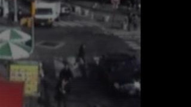 Police are seeking the bicyclist in this video, wearing a fluorescent vest, in their investigation into the accident that killed 20-year-old skateboarder Kyle Larson. Anyone with information is asked to call Crime Stoppers at 800-577-TIPS.