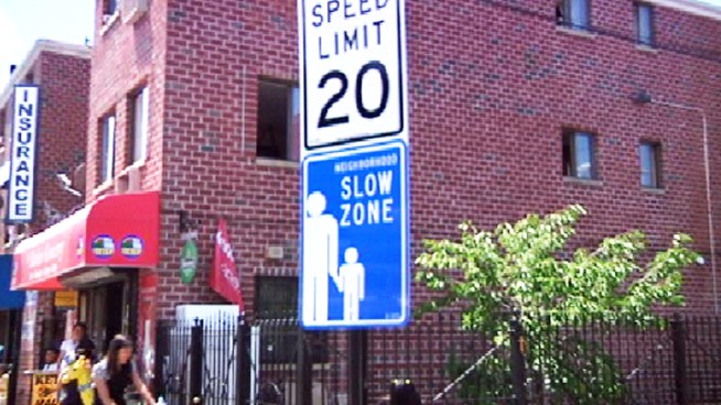 Mayor Bloomberg and his transportation commissioner want to slow down more of the city's traffic for pedestrians' safety. The speed-curbing program will expand to 13 new residential areas. Tracie Strahan reports.