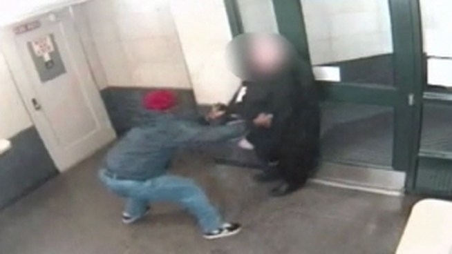 Police say they've arrested the man caught on camera in two separate attacks on elderly men, just days apart in the Stuyvesant Town complex in Lower Manhattan. John Noel reports.
