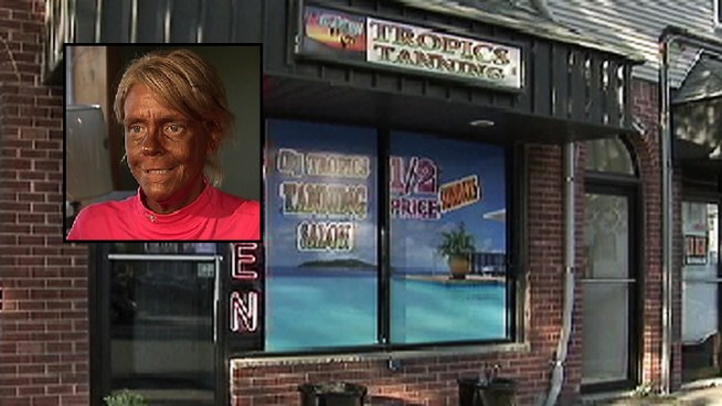A New Jersey woman was arrested after police said she brought her 5-year-old daughter into a tanning booth, causing the girl to suffer burns. But the mom says her daughter was never exposed to tanning booth lights and was only slightly burned by sunlight while playing outdoors. Ida Siegal reports.
