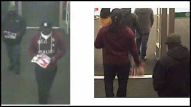 Two armed, masked robbers hid in a New Jersey Target on Black Friday and then emerged after the day of holiday sales to tie up three workers and steal cash, authorities said. Lori Bordonaro reports.